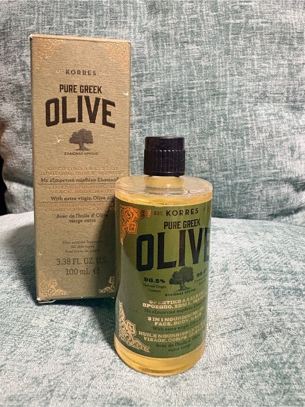 Korres Olive 3-in-1 Nourishing Oil -3.38oz - Picture 2 of 4